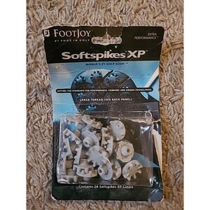 Footjoy Replacement Softspikes XP Cleats For Golf Shoes, Large Thread 24 Pack